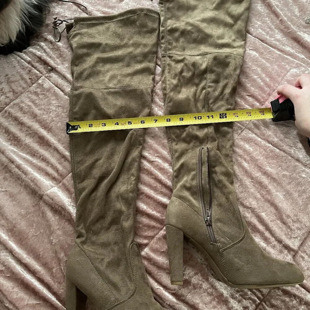 Women's Size 6.5 Thigh-High Heel Boots